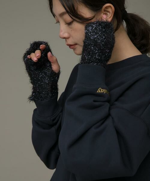 Sonny Label / サニーレーベル 手袋 | CONTROL FREAK　ラメフェザーグローブ | 詳細1