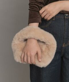 Sonny Label / サニーレーベル ハンドバッグ | LE VERNIS　フェイクファーマイクロバッグ