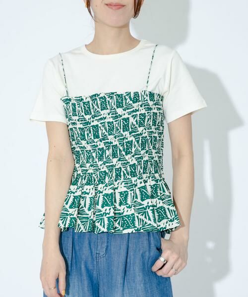 Sonny Label / サニーレーベル キャミソール・チューブトップ | sara mallika　コットンポプリンプリントキャミ | 詳細1