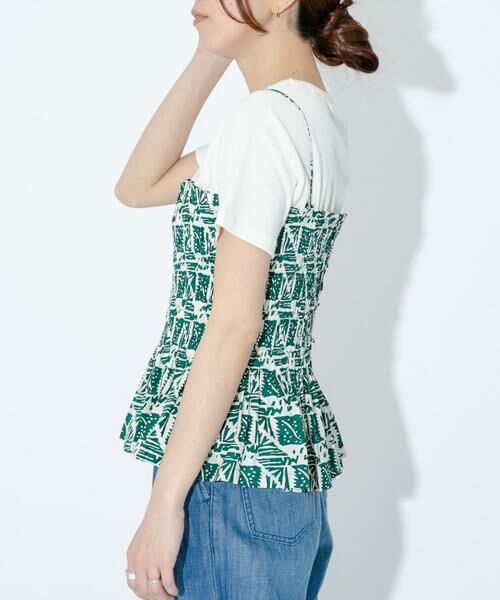 Sonny Label / サニーレーベル キャミソール・チューブトップ | sara mallika　コットンポプリンプリントキャミ | 詳細2