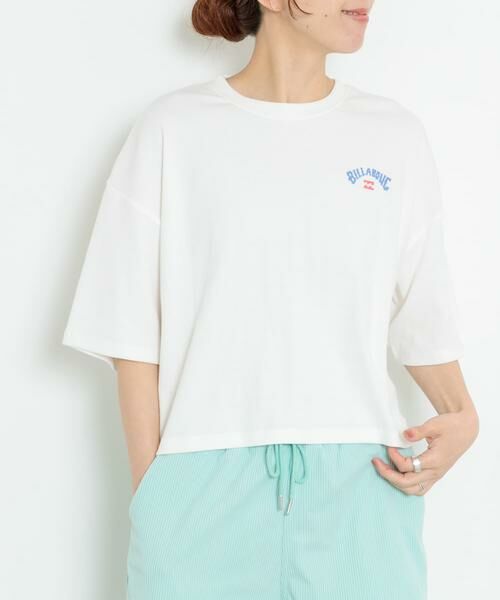 Sonny Label / サニーレーベル Tシャツ | BILLABONG　スプレーアーチルーズクロップドリブTシャツ | 詳細1
