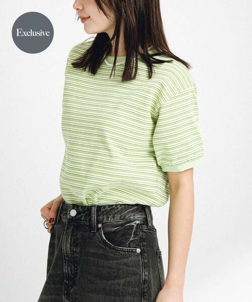Sonny Label/サニーレーベル 『別注』STAR&STRIPE×Sonny Label マルチボーダーTシャツ グリーン系その他 FREE Sonny Label/サニーレーベル 『別注』STAR&STRIPE×Sonny Label マルチボーダーTシャツ グリーン系その他 FREE