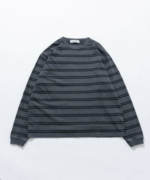 Sonny Label / サニーレーベル Tシャツ | ピグメントボーダーロングスリーブTシャツ | 詳細11