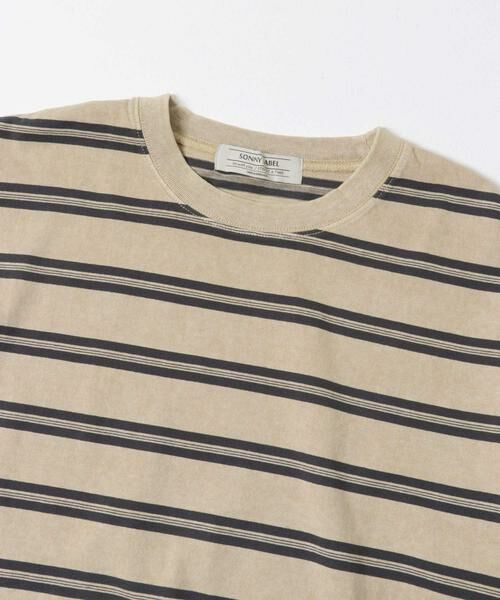 Sonny Label / サニーレーベル Tシャツ | ピグメントボーダーロングスリーブTシャツ | 詳細23