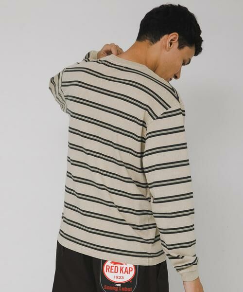 Sonny Label / サニーレーベル Tシャツ | ピグメントボーダーロングスリーブTシャツ | 詳細16