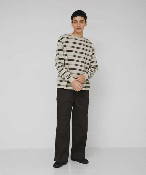 Sonny Label / サニーレーベル Tシャツ | ピグメントボーダーロングスリーブTシャツ | 詳細17