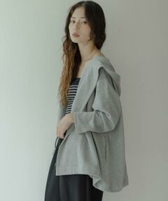 Sonny Label / サニーレーベル カーディガン・ボレロ | 裏毛フーディーカーディガン