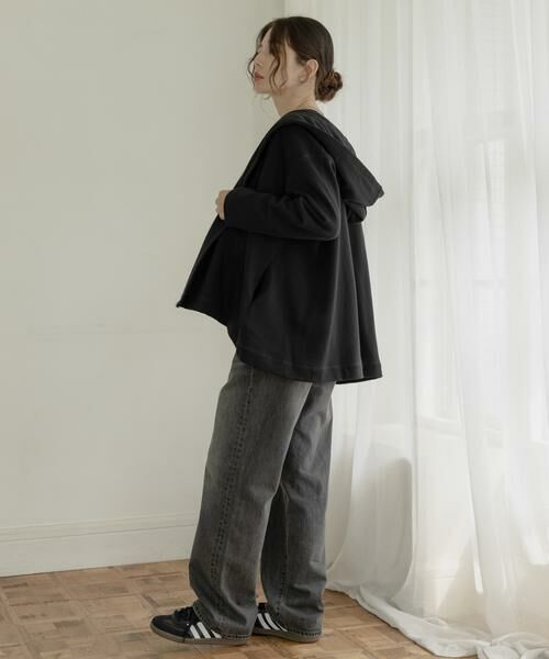 Sonny Label / サニーレーベル カーディガン・ボレロ | 裏毛フーディーカーディガン | 詳細6