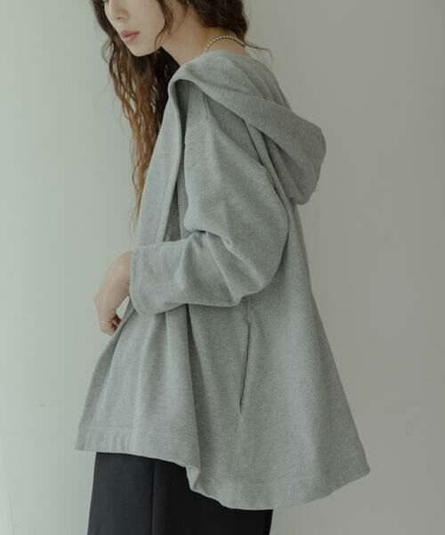 Sonny Label / サニーレーベル カーディガン・ボレロ | 裏毛フーディーカーディガン | 詳細9