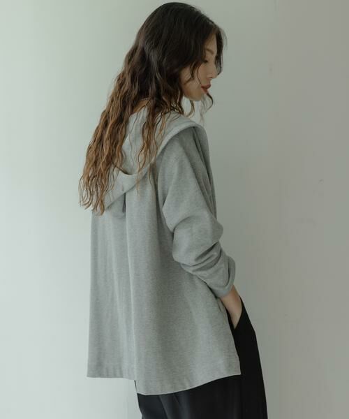 Sonny Label / サニーレーベル カーディガン・ボレロ | 裏毛フーディーカーディガン | 詳細12