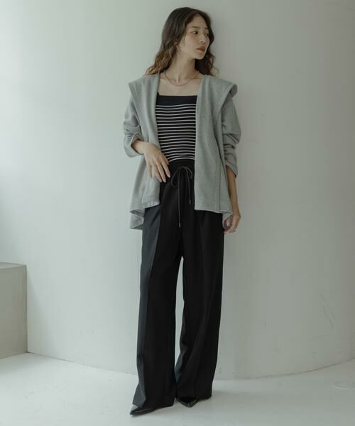 Sonny Label / サニーレーベル カーディガン・ボレロ | 裏毛フーディーカーディガン | 詳細14