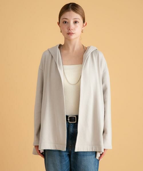 Sonny Label / サニーレーベル カーディガン・ボレロ | 裏毛フーディーカーディガン | 詳細27