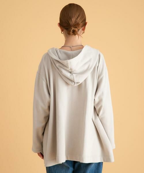 Sonny Label / サニーレーベル カーディガン・ボレロ | 裏毛フーディーカーディガン | 詳細29