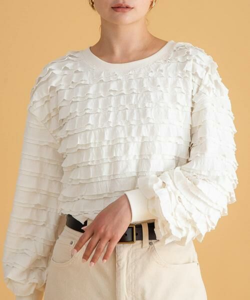 Sonny Label / サニーレーベル Tシャツ | フリルカットプルオーバー | 詳細1