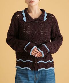 Sonny Label / サニーレーベル ニット・セーター | クロシェライクリリーヤーンニットシャツ