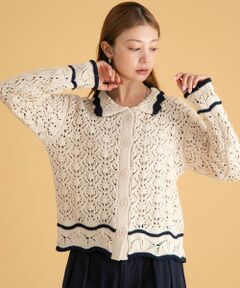 Sonny Label / サニーレーベル ニット・セーター | クロシェライクリリーヤーンニットシャツ