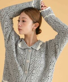 Sonny Label / サニーレーベル ニット・セーター | クロシェライクリリーヤーンニットシャツ