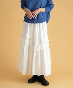 Sonny Label / サニーレーベル スカート | フリルディテールコットンスカート