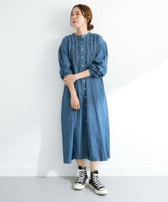 Sonny Label / サニーレーベル ワンピース | デニムフリルヨークワンピース