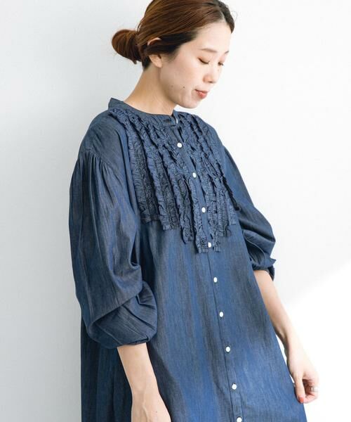 Sonny Label / サニーレーベル ワンピース | デニムフリルヨークワンピース | 詳細2