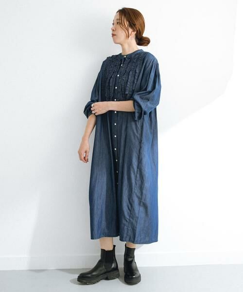 Sonny Label / サニーレーベル ワンピース | デニムフリルヨークワンピース | 詳細4