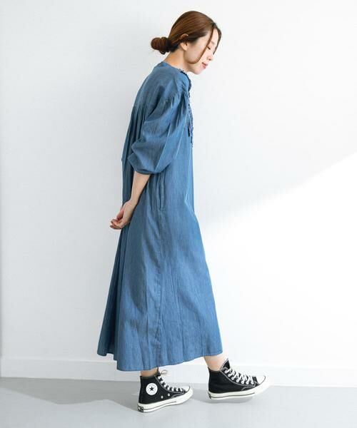 Sonny Label / サニーレーベル ワンピース | デニムフリルヨークワンピース | 詳細21