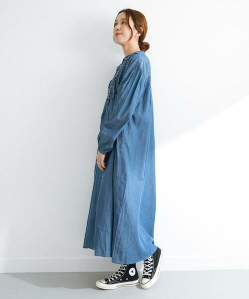 Sonny Label / サニーレーベル ワンピース | デニムフリルヨークワンピース | 詳細22