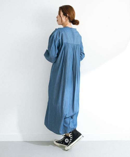 Sonny Label / サニーレーベル ワンピース | デニムフリルヨークワンピース | 詳細23