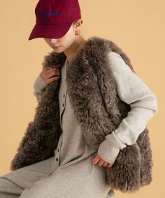 Sonny Label / サニーレーベル その他アウター | カーリーフェイクファーベスト