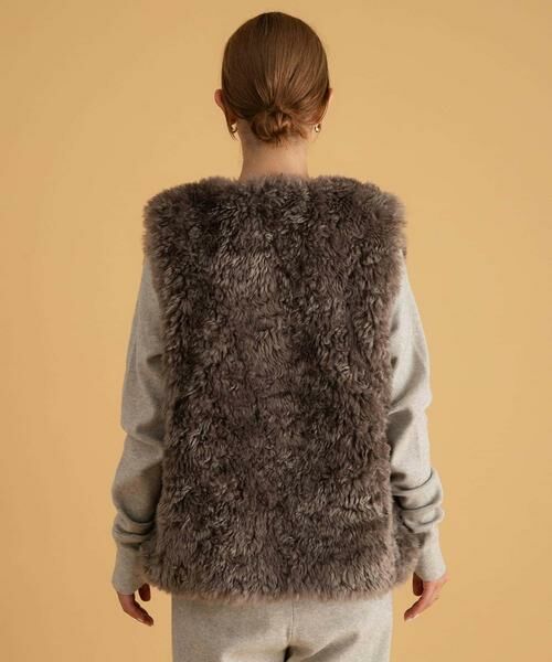 Sonny Label / サニーレーベル その他アウター | カーリーフェイクファーベスト | 詳細10