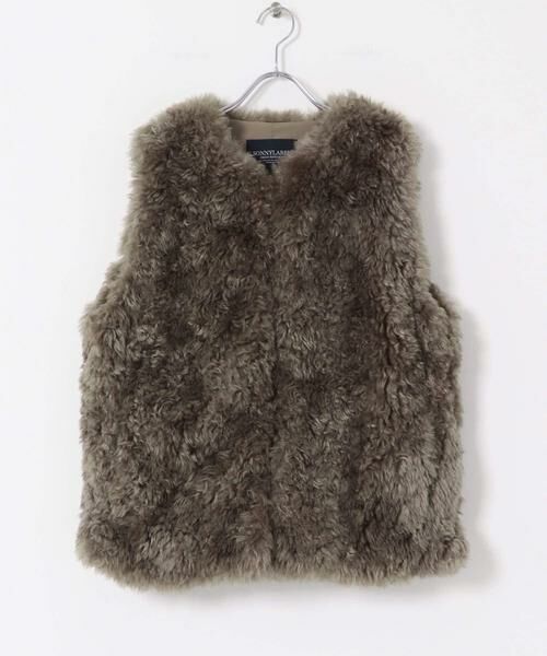 Sonny Label / サニーレーベル その他アウター | カーリーフェイクファーベスト | 詳細11