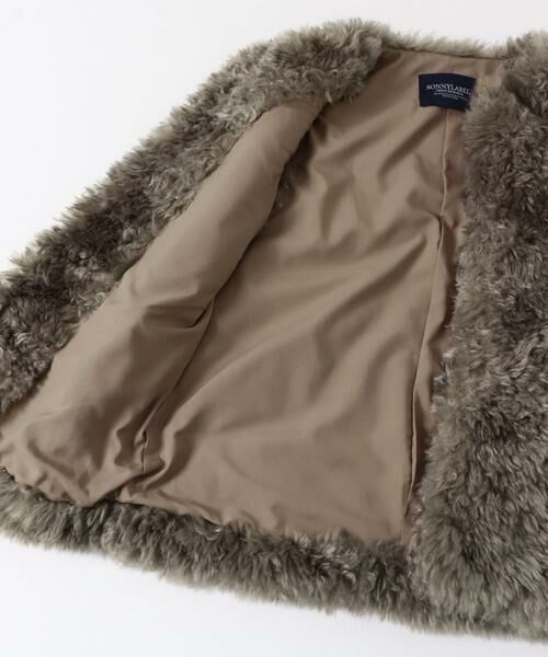 Sonny Label / サニーレーベル その他アウター | カーリーフェイクファーベスト | 詳細12
