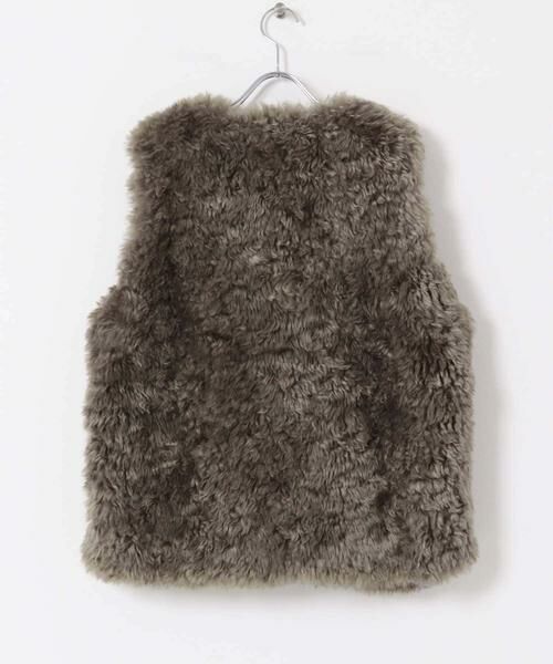 Sonny Label / サニーレーベル その他アウター | カーリーフェイクファーベスト | 詳細14
