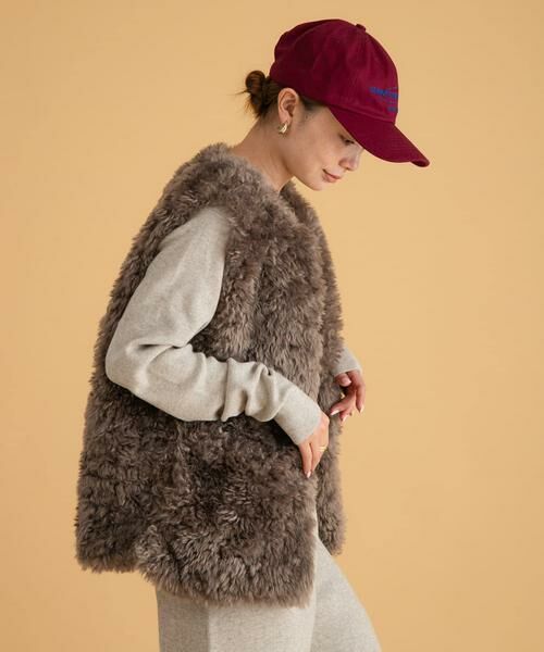 Sonny Label / サニーレーベル その他アウター | カーリーフェイクファーベスト | 詳細4