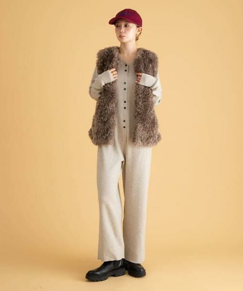 Sonny Label / サニーレーベル その他アウター | カーリーフェイクファーベスト | 詳細5