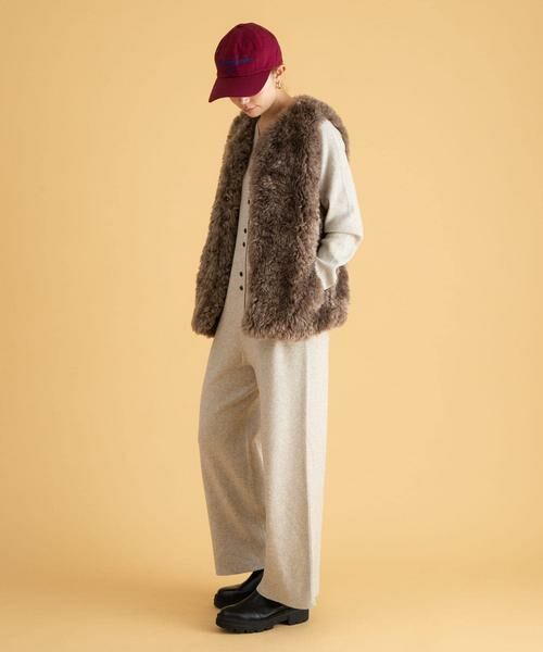 Sonny Label / サニーレーベル その他アウター | カーリーフェイクファーベスト | 詳細6