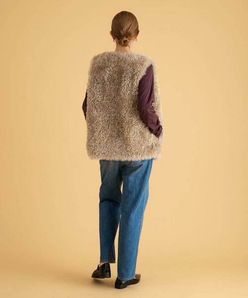 Sonny Label / サニーレーベル その他アウター | カーリーフェイクファーベスト | 詳細20