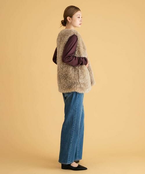 Sonny Label / サニーレーベル その他アウター | カーリーフェイクファーベスト | 詳細21