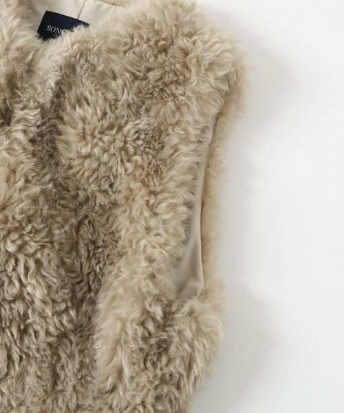 Sonny Label / サニーレーベル その他アウター | カーリーフェイクファーベスト | 詳細23