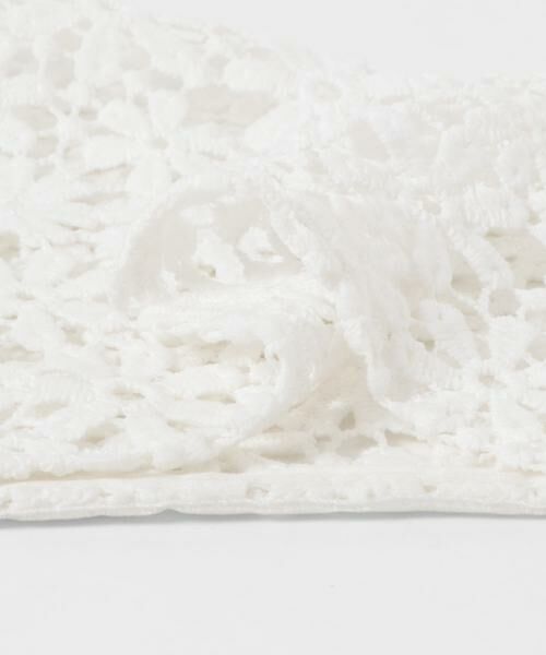 Sonny Label / サニーレーベル マフラー・ショール・スヌード・ストール | フラワーレースサンカクストール | 詳細10