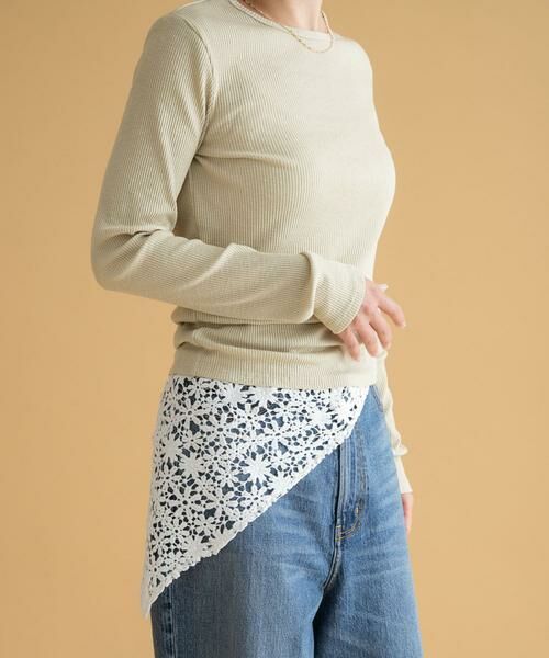Sonny Label / サニーレーベル マフラー・ショール・スヌード・ストール | フラワーレースサンカクストール | 詳細7