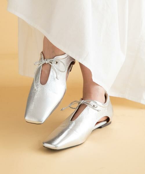 Sonny Label / サニーレーベル パンプス | スクエアトゥスリットパンプス | 詳細8