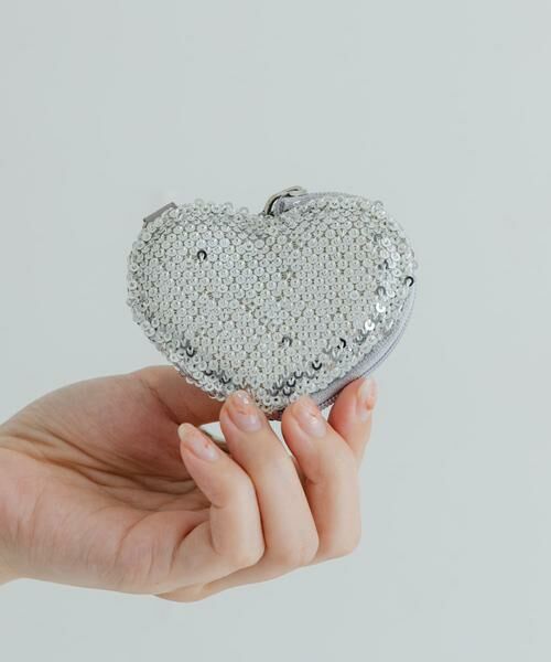 Sonny Label / サニーレーベル 財布・コインケース・マネークリップ | スパンコールハートコインケース | 詳細6