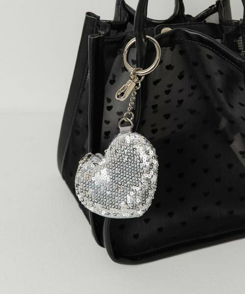 Sonny Label/サニーレーベル スパンコールハートコインケース シルバー one Sonny Label/サニーレーベル スパンコールハートコインケース シルバー one