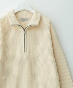 Sonny Label / サニーレーベル ニット・セーター | マルチサイズハーフジップニットプルオーバー