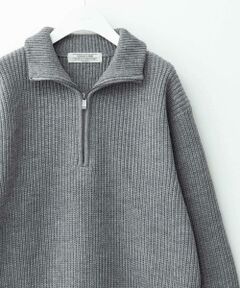 Sonny Label / サニーレーベル ニット・セーター | マルチサイズハーフジップニットプルオーバー