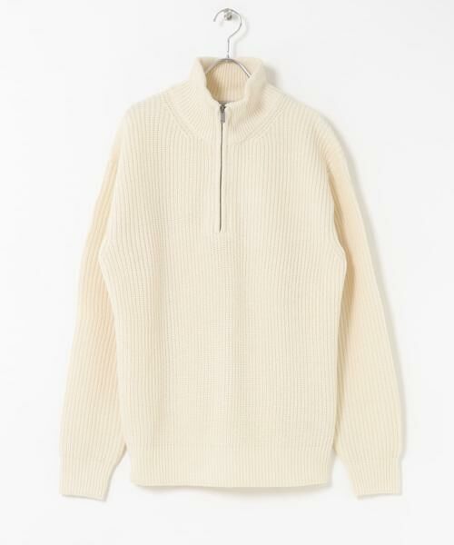 Sonny Label / サニーレーベル ニット・セーター | マルチサイズハーフジップニットプルオーバー | 詳細1
