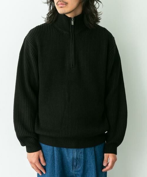 Sonny Label / サニーレーベル ニット・セーター | マルチサイズハーフジップニットプルオーバー | 詳細7