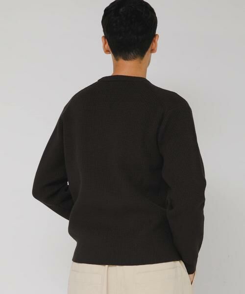 Sonny Label / サニーレーベル ニット・セーター | ウォッシャブルワッフルニットプルオーバー | 詳細4