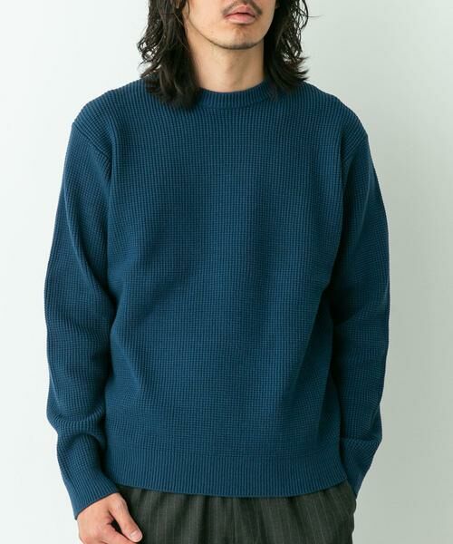 Sonny Label / サニーレーベル ニット・セーター | ウォッシャブルワッフルニットプルオーバー | 詳細15